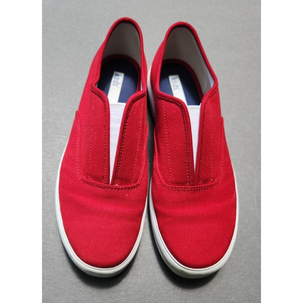 Keds Red Sneaker Womens Size 8.5 Tennis Shoes Slip On Shoe